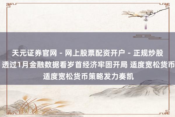 天元证券官网 - 网上股票配资开户 - 正规炒股杠杆如何注册 透过1月金融数据看岁首经济牢固开局 适度宽松货币策略发力奏凯